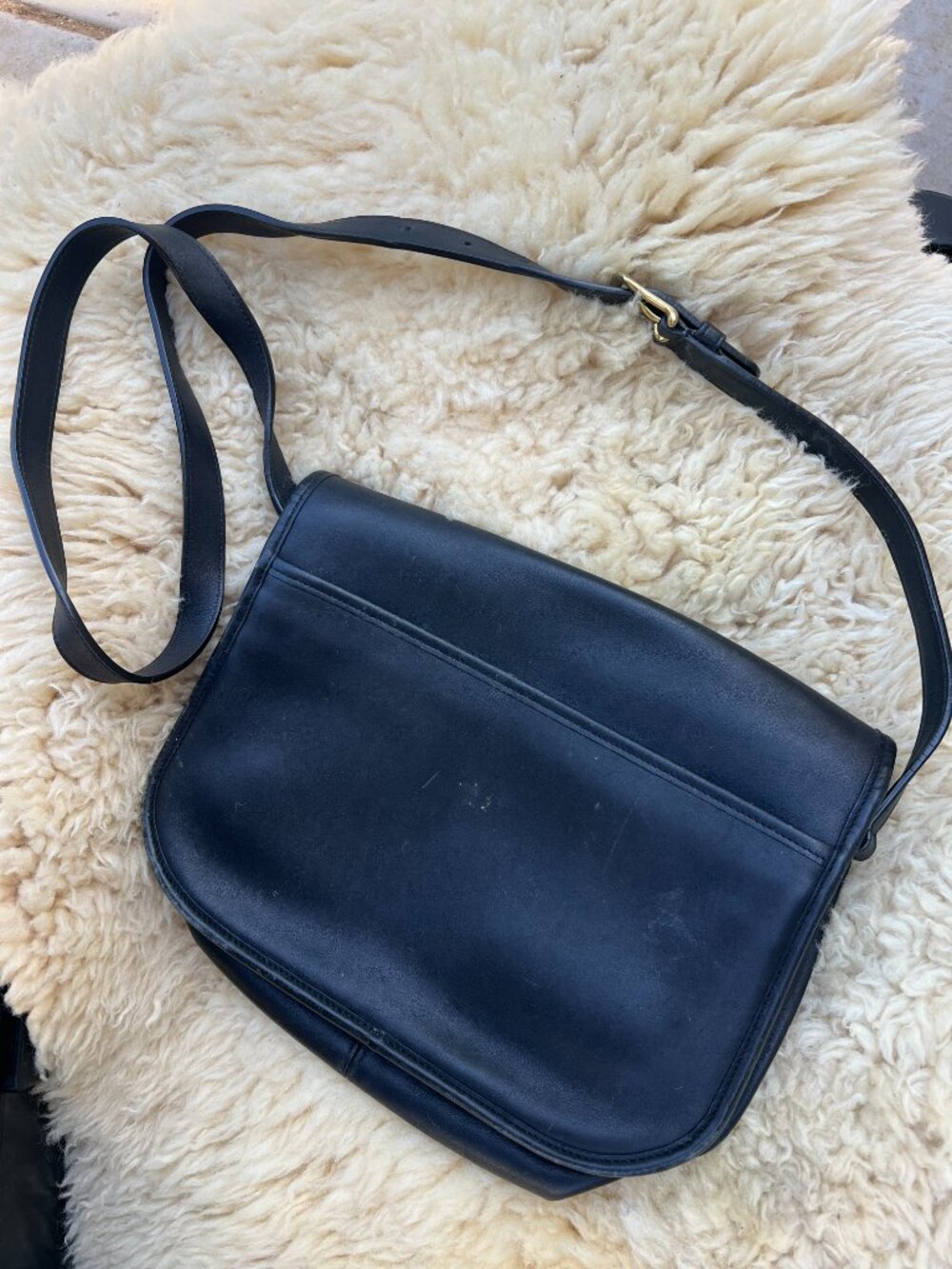 Vintage Black COACH City Leather Crossbody Shoulder Bag Purse Handbag USA - Picture 2 of 4